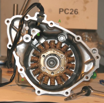 Lichtmaschine des PC 26 Motors (CB/F 500) [HONDA CB 500 Wiki]